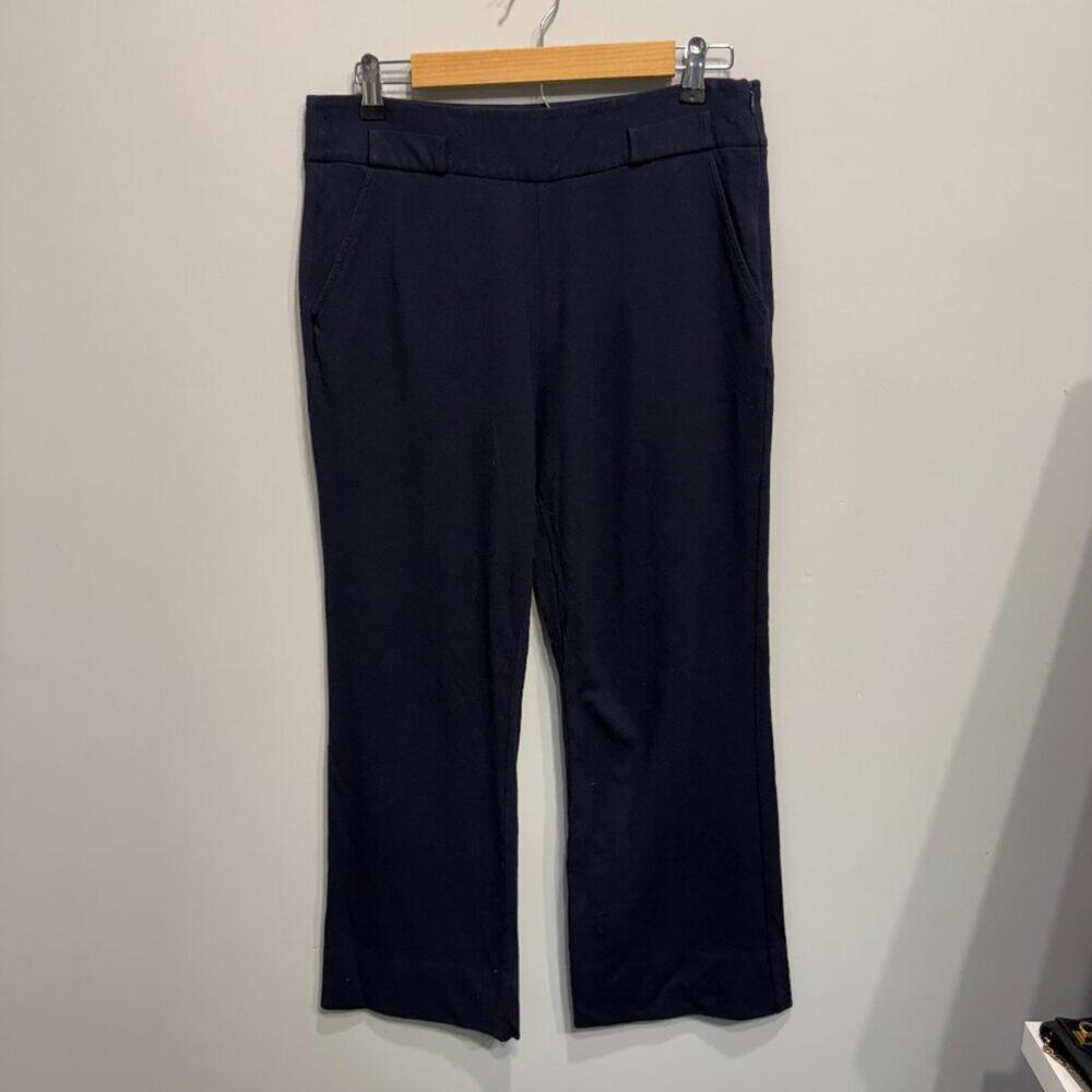 CABi Easy Crop Wide Leg Dress‎ Pant in Navy Size 8
